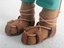 Bild von Sandale Leder hellbraun Gr.3+4