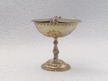 Bild von Schiffchen Zinn goldfarben