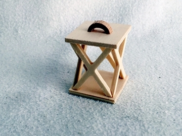 Bild von Laterne Sperrholz hell 3cm x 4cm
