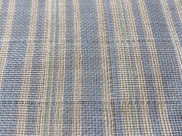 Bild von Gaze gestreift hellblau/hellgrün 60x60cm