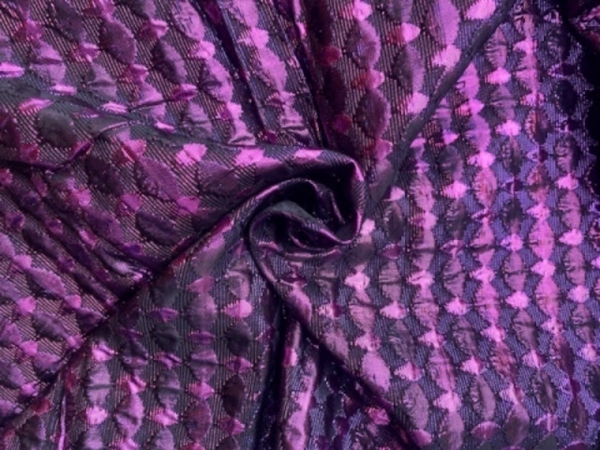 Bild von Königsstoff  pink/violett/schwarz 40x75cm