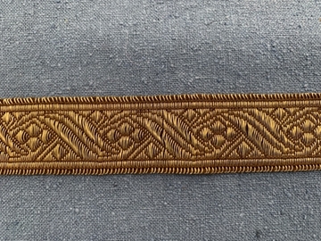 Bild von Brokatband Gold/braun 24mm breit